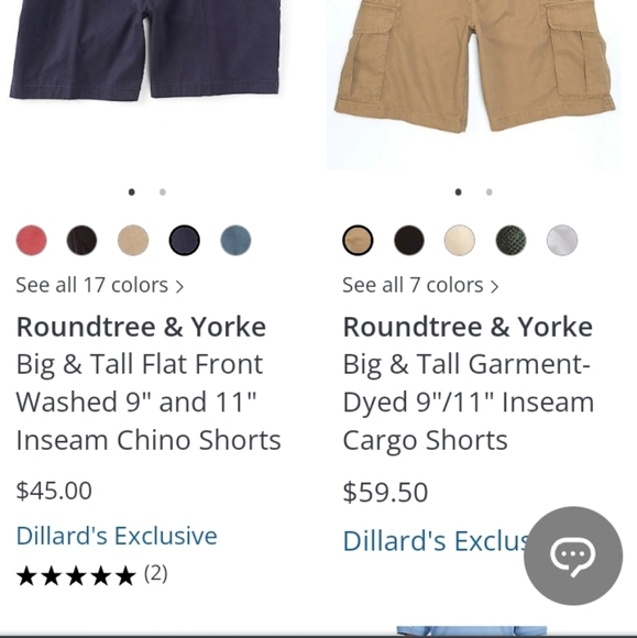 2 pairs of Mens size 54 Roundtree and Yorke shorts - Picture 8 of 8